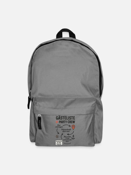 Gästeliste Party Crew - Rucksack - Mittelgrau