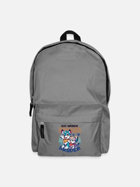 Nachwuchs Verkünden | Ich Werde Großer Bruder 2027 - Rucksack - Mittelgrau