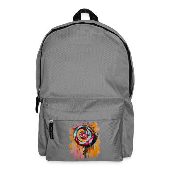 Sucette sucette bonbons bonbons - Sac à dos - gris éléphant - Devant