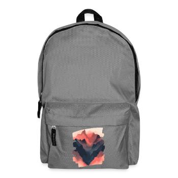 Berge Klettern Kletterer Wandern - Rucksack - Mittelgrau - Vorne