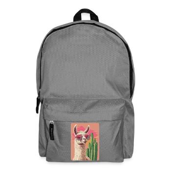Lustiges Lama Alpaka Llama Tier Geschenk - Rucksack - Mittelgrau - Vorne