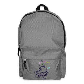 Wanderschuhe mit Blumen,Spazierengehen in Natur - Rucksack - Mittelgrau - Vorne
