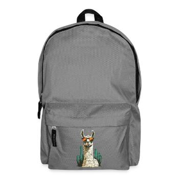 Lustiges Lama Alpaka Llama Tier Geschenk - Rucksack - Mittelgrau - Vorne