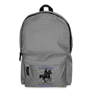 Western Cowboy – Attachez votre ceinture, pas pour les débutants - Sac à dos - gris éléphant - Devant