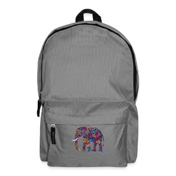 Elephant Proboscis Africa Safari Wilderness Elephant - Backpack - elephant grey - Front
