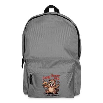 Durchnässter Bibergrill - Rucksack - Mittelgrau - Vorne