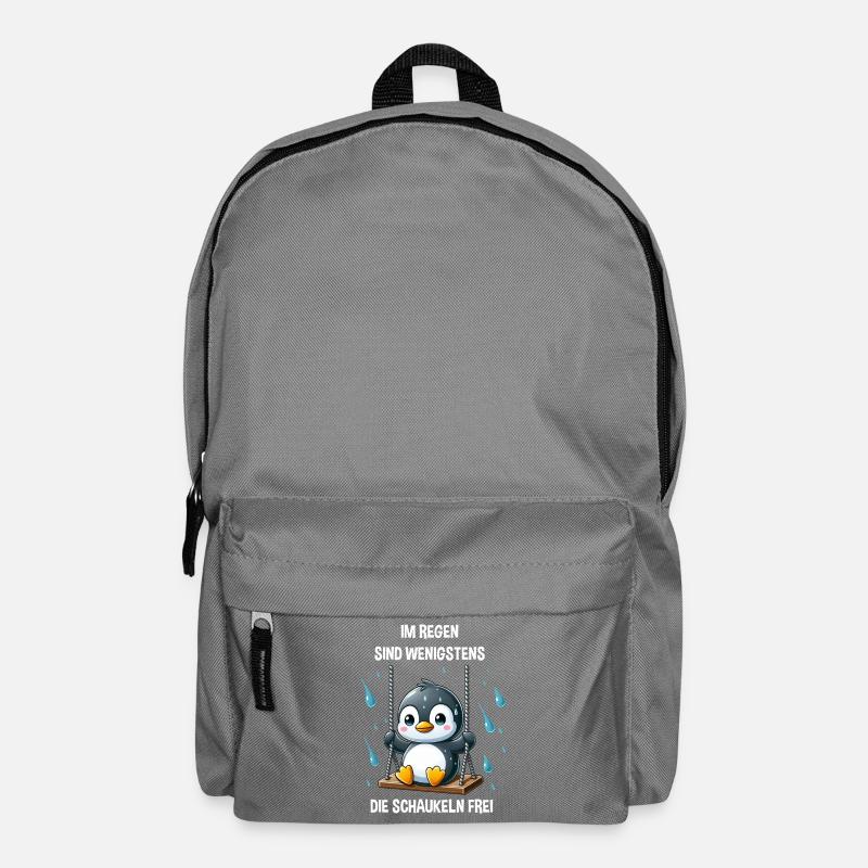 Pinguin Schaukel introvertiert melancholisch  - Rucksack - Mittelgrau