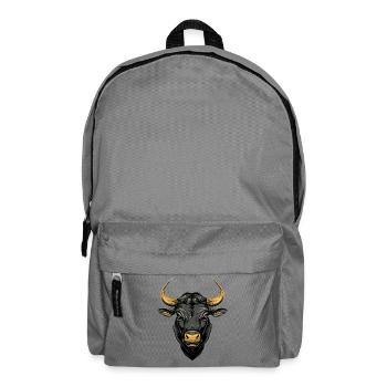 Stier Bulle Ochse Rind Bauernhof Kuh Taurus Bullen - Rucksack - Mittelgrau - Vorne