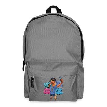 Selfie Queen – Urban Street Art Horse - Rucksack - Mittelgrau - Vorne