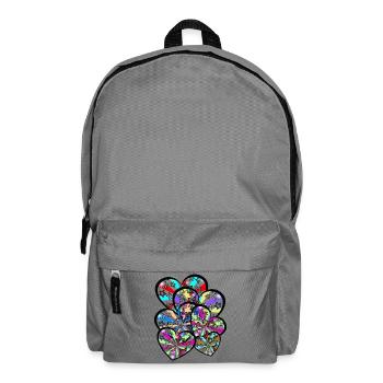 Retro Herz Herzen Vintage - Rucksack - Mittelgrau - Vorne