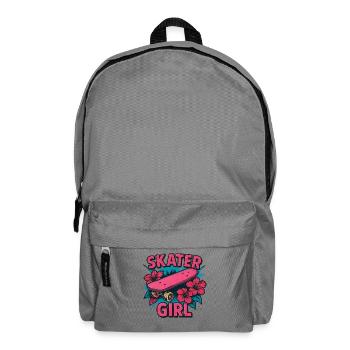 Skater Girl Skateboarden - Rucksack - Mittelgrau - Vorne