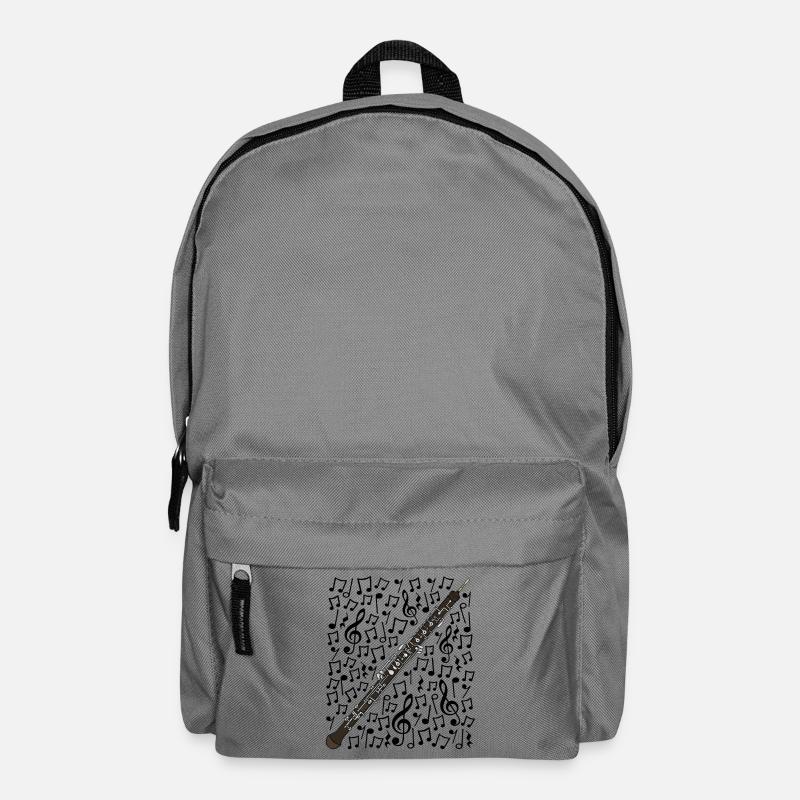 Oboe Musiknoten Oboist Orchester - Rucksack - Mittelgrau