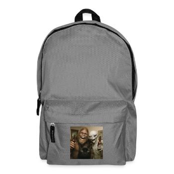Selfie chat, Bigfoot, extraterrestre, BFF, photo drôle avec OVNI - Sac à dos - gris éléphant - Devant