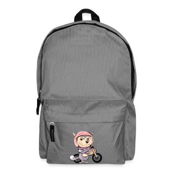 Canine humor in a unique cycling costume - Backpack - elephant grey - Front