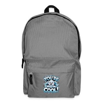 Ours, tu es cool - Ours polaire drôle avec - Sac à dos - gris éléphant - Devant
