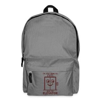 I'm Just Here To Ride The Elevator  - Backpack - elephant grey - Front
