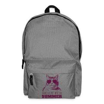 Chonky Cat ready for summer - Backpack - elephant grey - Front