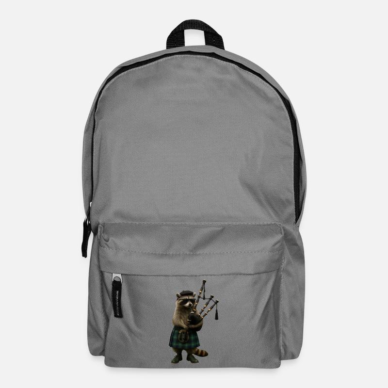 Waschbär Dudelsack - Rucksack - Mittelgrau