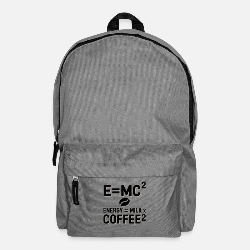 E=MC2 Physik Spruch Koffein Nerd Energie Kaffee - Rucksack - Mittelgrau