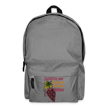 Winzer-Humor - Rucksack - Mittelgrau - Vorne