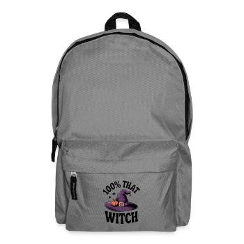 100% diese Hexe - Rucksack - Mittelgrau - Vorne