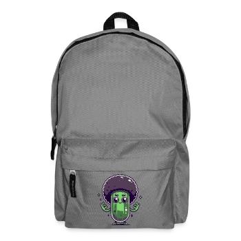 Cucumber with Afro - Backpack - elephant grey - Front