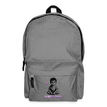 Cuddly toy children's design with UV varnish effect - Backpack - elephant grey - Front