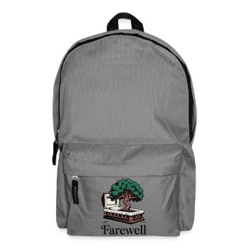 Memorial Tree of Life Design - Backpack - elephant grey - Front