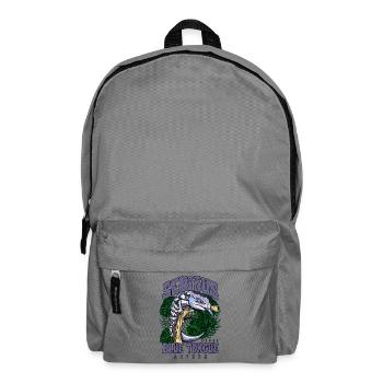 Serious About Blue Tongue Skinks Reptile Keeper - Backpack - elephant grey - Front