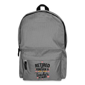 Citation d’un enseignant à la retraite Départ à la retraite d’un enseignant - Sac à dos - gris éléphant - Devant