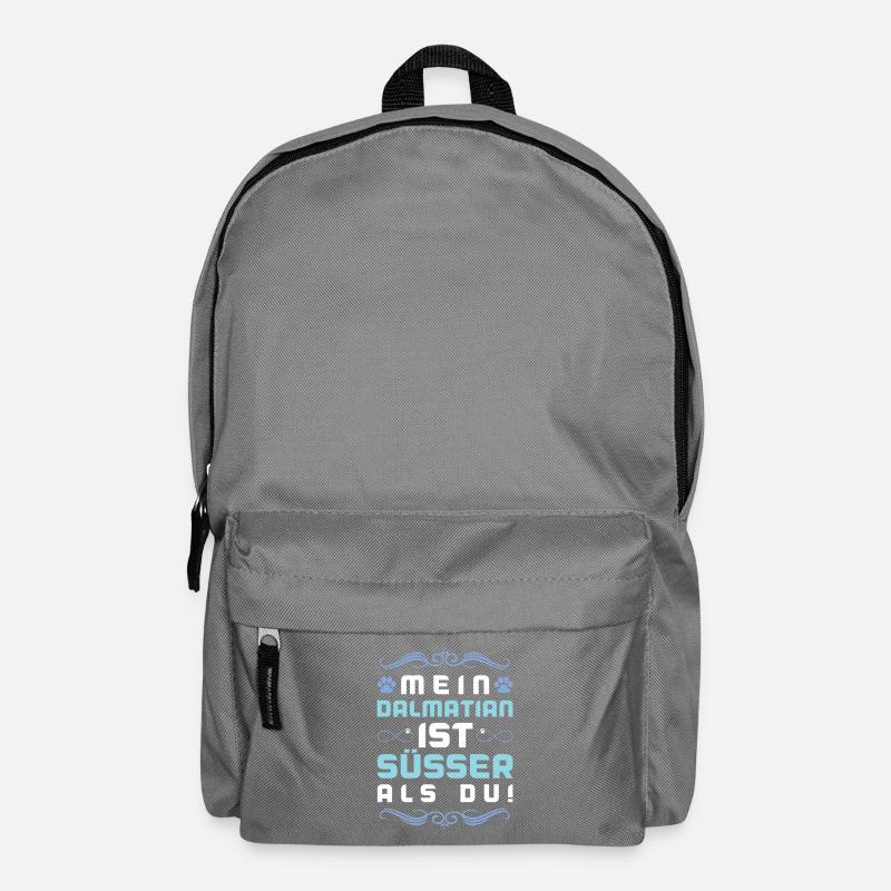 dalmatiner hund spruch - Rucksack - Mittelgrau