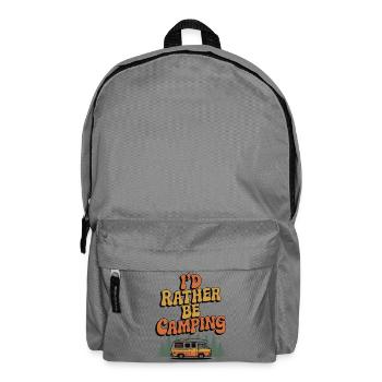 Je préfère faire du camping - Sac à dos - gris éléphant - Devant