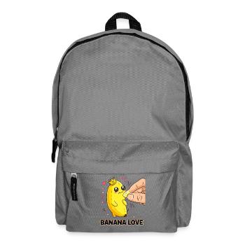 Banana Love Kawaii Manga Banana Crown - Backpack - elephant grey - Front
