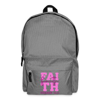 Faith Glaube Hoffnung Jesus Christliches Design - Rucksack - Mittelgrau - Vorne