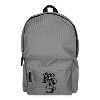 Life’s Brew-tiful - Backpack - elephant grey - Front