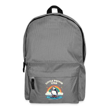 Little Puffin Starling – Puffin Rainbow - Backpack - elephant grey - Front