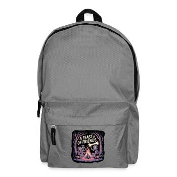 Campfire Night with Friends Illustration - Backpack - elephant grey - Front