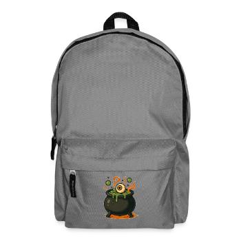 Gruselige Hexenkessel Illustration - Rucksack - Mittelgrau - Vorne