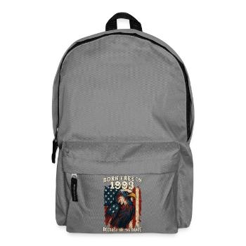 Born Free in 1993 – 32 Years of Liberty Strong - Backpack - elephant grey - Front