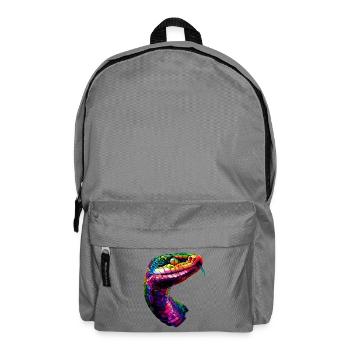 snake, python, cobra, rattlesnake, snakes - Backpack - elephant grey - Front