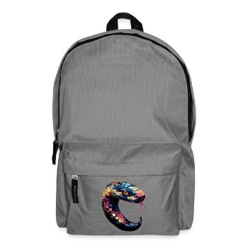 snake, python, cobra, rattlesnake, snakes - Backpack - elephant grey - Front
