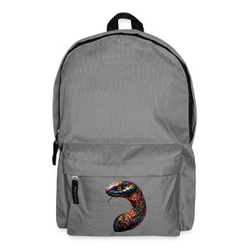 snake, python, cobra, rattlesnake, snakes - Backpack - elephant grey - Front