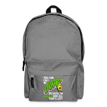 Call Me Guac Funny Cheap Avocado Meme - Rucksack - Mittelgrau - Vorne