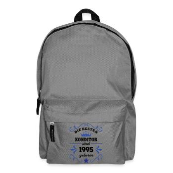 Confectioner Birthday Vintage 1995 Baker Bldg. 95 - Backpack - elephant grey - Front