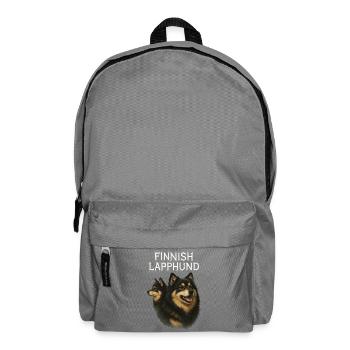 Finnischer Lapphund - Rucksack - Mittelgrau - Vorne