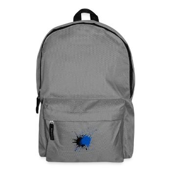 Impression créative d’éclaboussures de peinture bleue - Sac à dos - gris éléphant - Devant