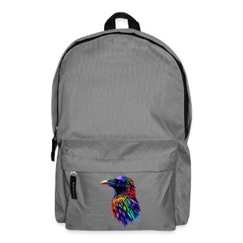 Raven, Crow, Bird, Raven Crow, Jackdaw, Black Raven - Backpack - elephant grey - Front