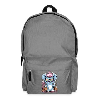 Rocker Mouse Halloween Rat - Backpack - elephant grey - Front