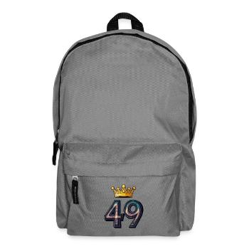 49 Zahl Krone - Rucksack - Mittelgrau - Vorne