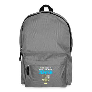 Hanukah Hanukkah Chanukkah - Rucksack - Mittelgrau - Vorne